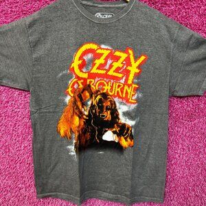 Ozzy Osborne Bark at the Moon Art Oversized Metal Band Tee M